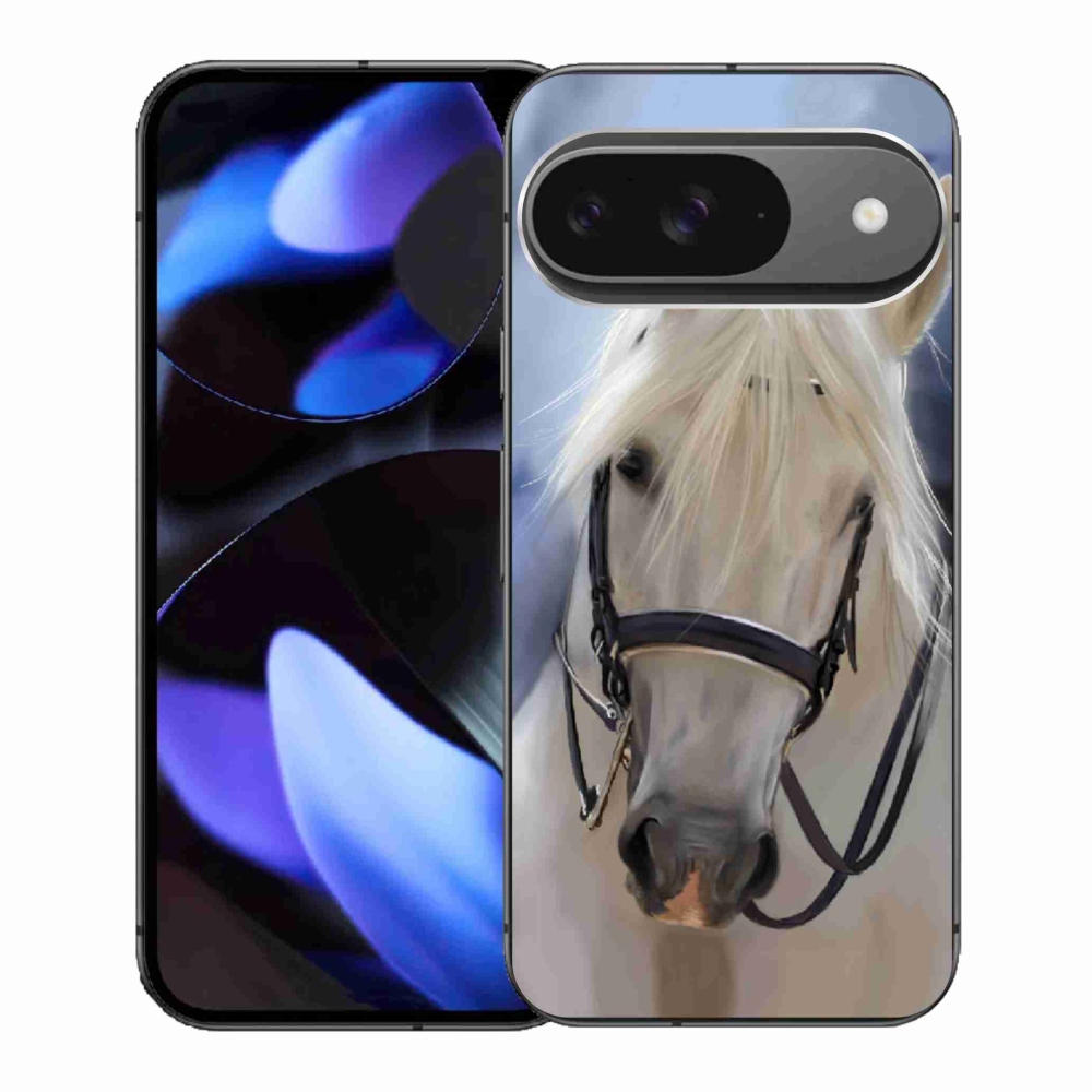 Gélový kryt mmCase na Google Pixel 9 - biely kôň