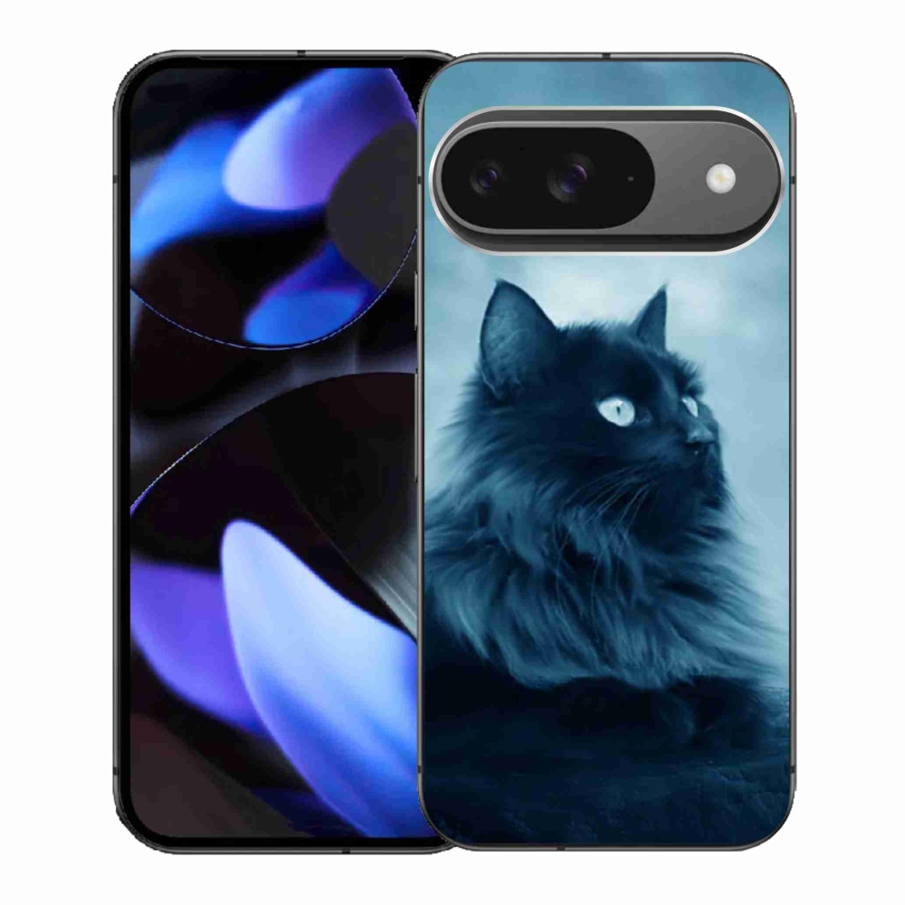Gélový kryt mmCase na Google Pixel 9 - čierna mačka 1