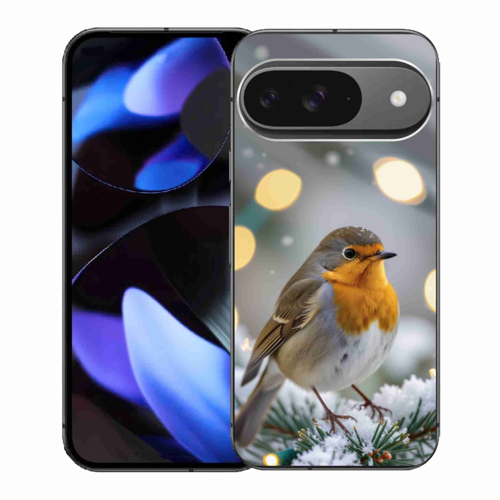 Gélový kryt mmCase na Google Pixel 9 - červienka v zime