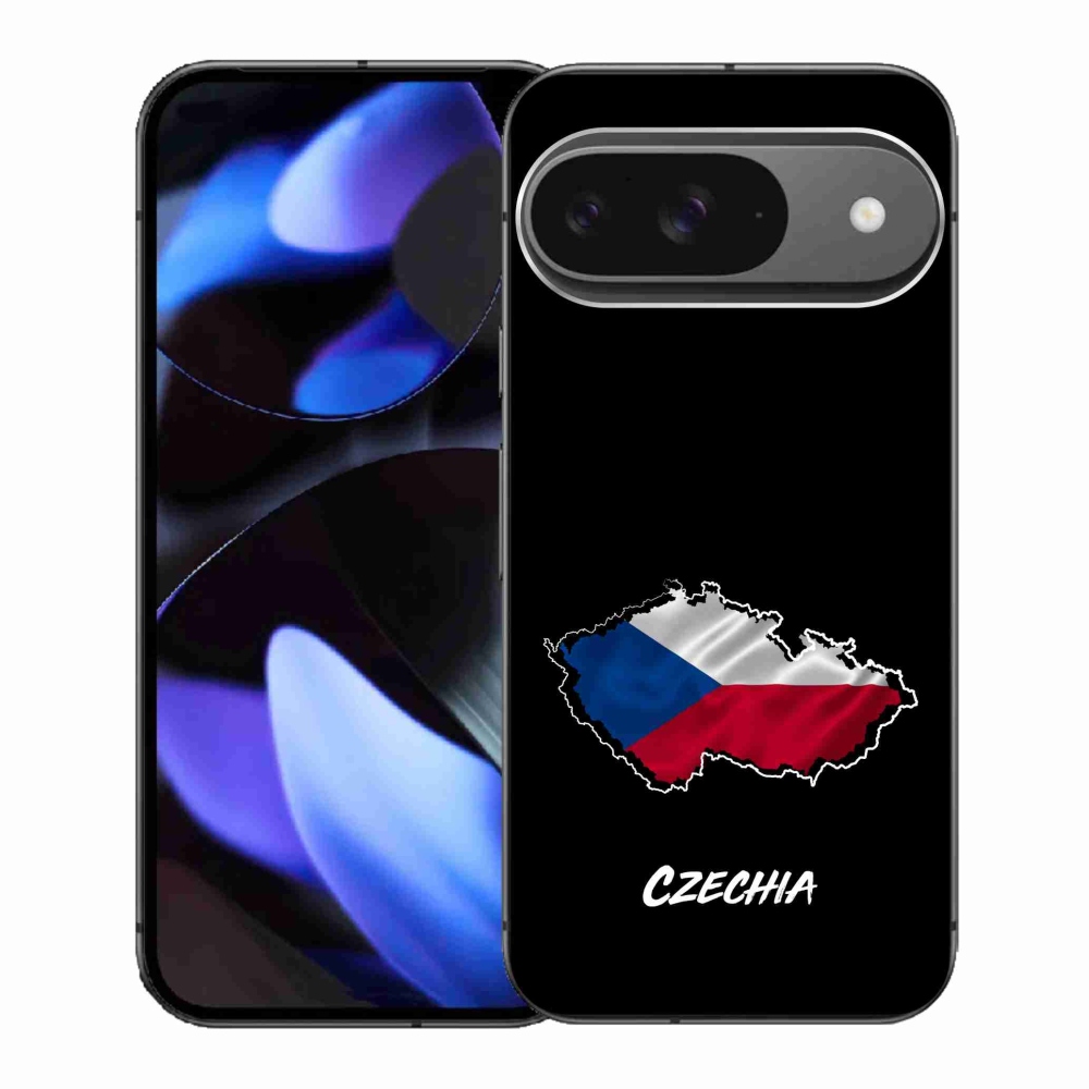 Gélový kryt mmCase na Google Pixel 9 - Slovakia čierne pozadie