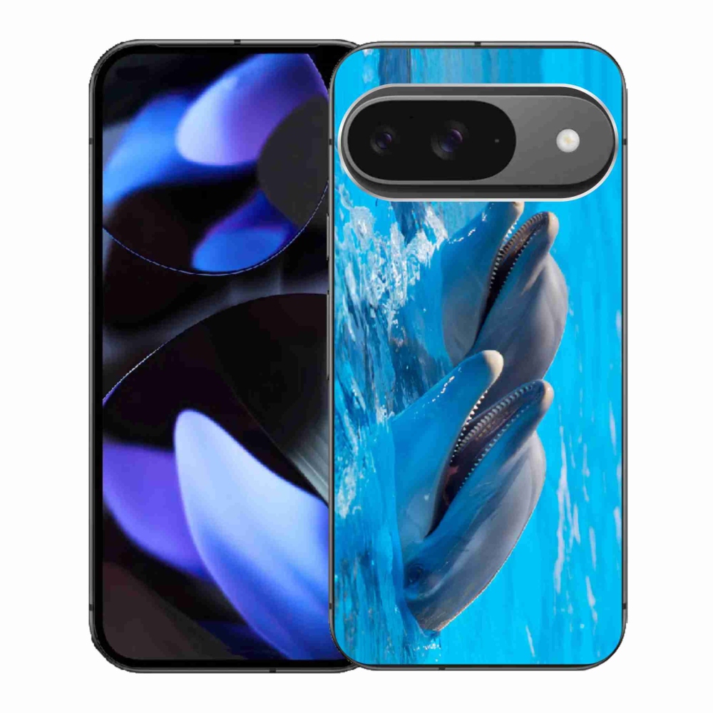 Gélový kryt mmCase na Google Pixel 9 - delfíny