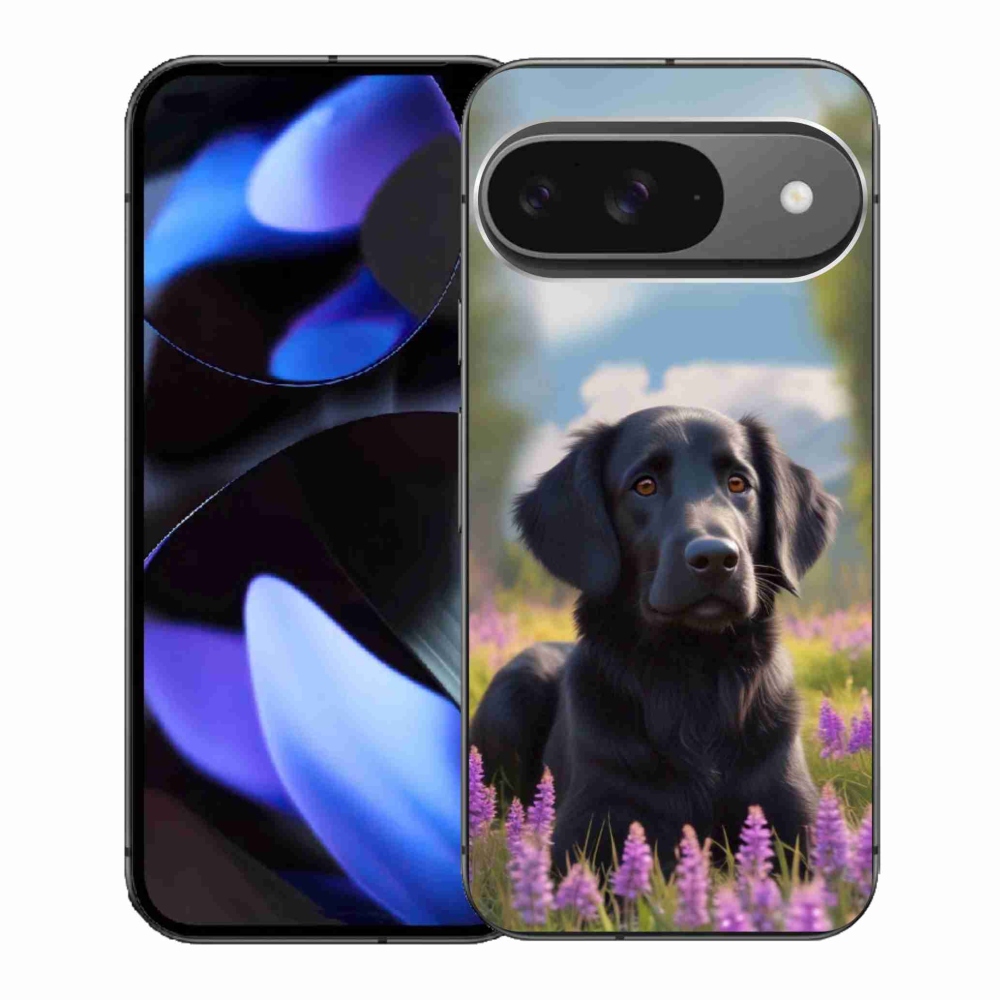 Gélový kryt mmCase na Google Pixel 9 - elegantný čierny retriever