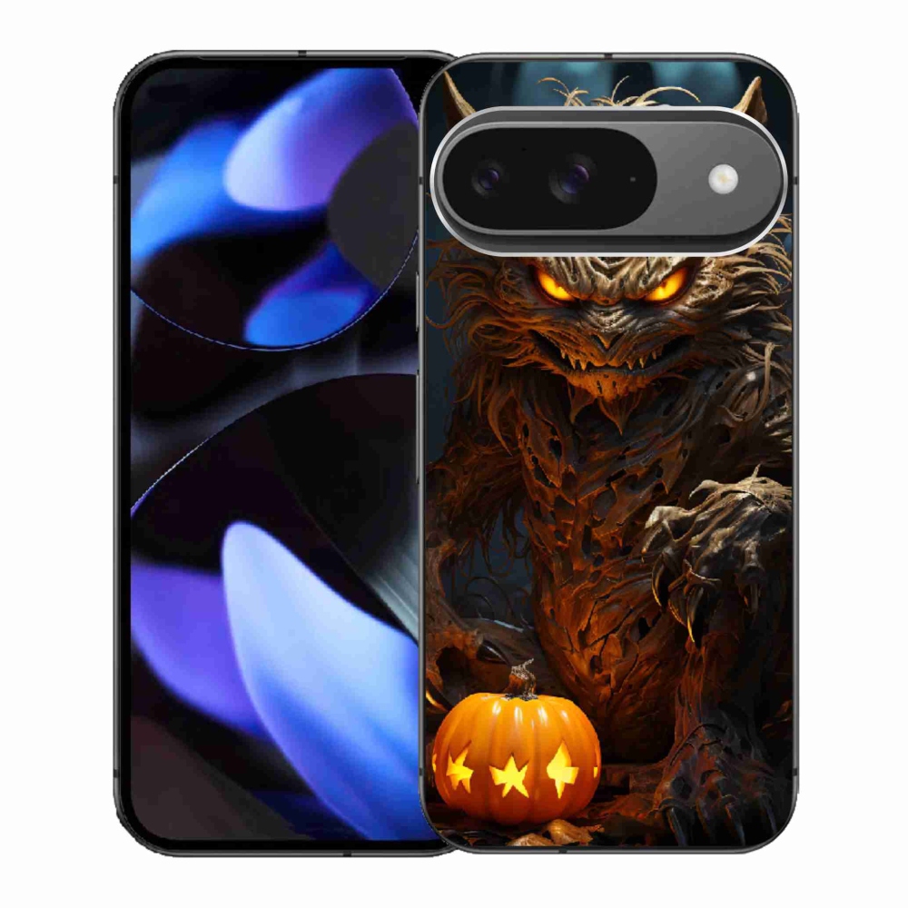 Gélový kryt mmCase na Google Pixel 9 - halloweenska príšera