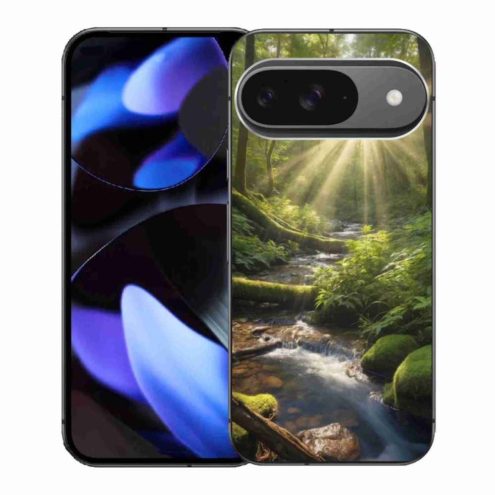 Gélový kryt mmCase na Google Pixel 9 - hlbina lesa