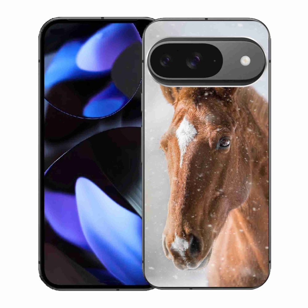 Gélový kryt mmCase na Google Pixel 9 - hnedý kôň 2