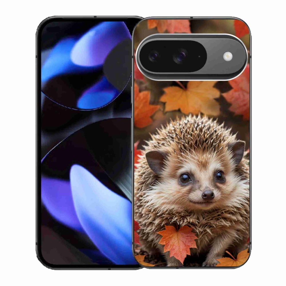 Gélový kryt mmCase na Google Pixel 9 - ježko v lístia