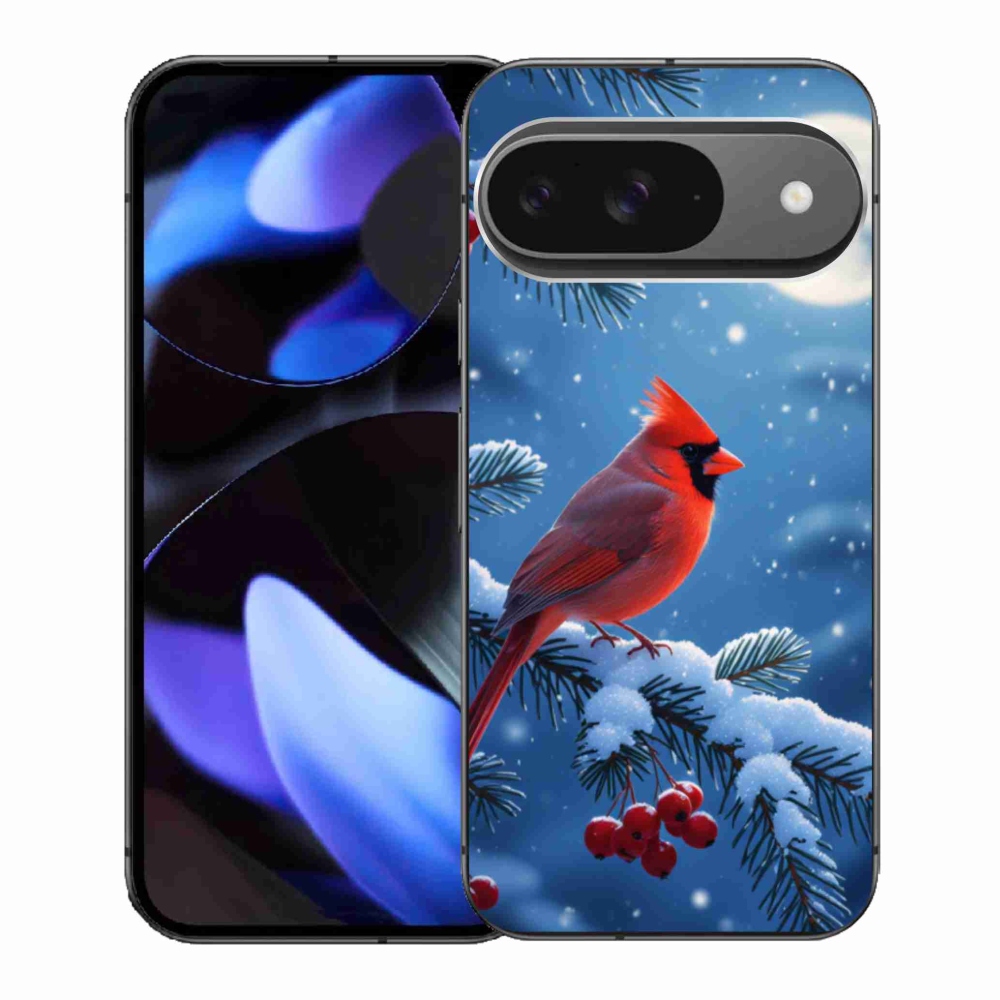 Gélový kryt mmCase na Google Pixel 9 - kardinál červený