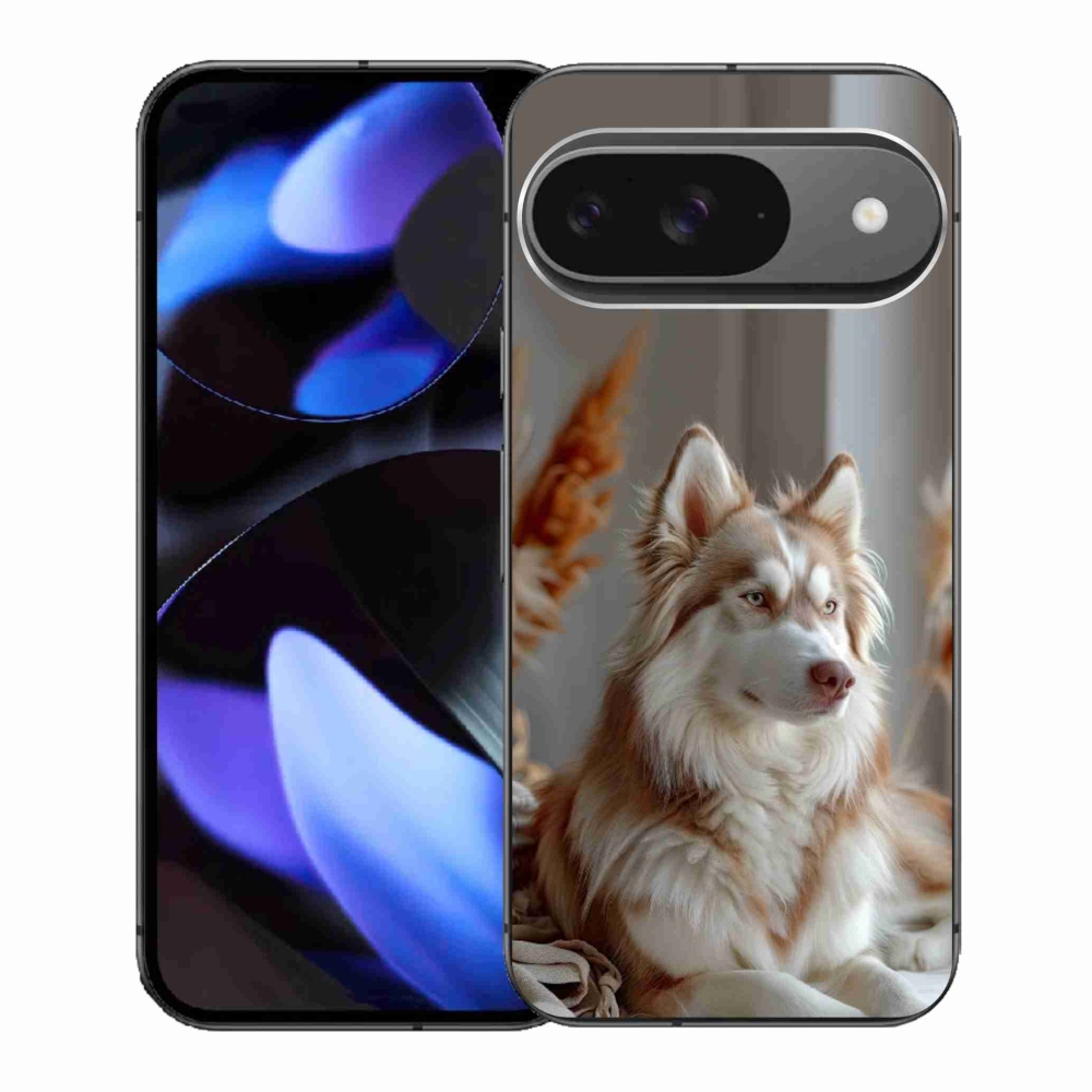 Gélový kryt mmCase na Google Pixel 9 - pokojný sibírsky husky