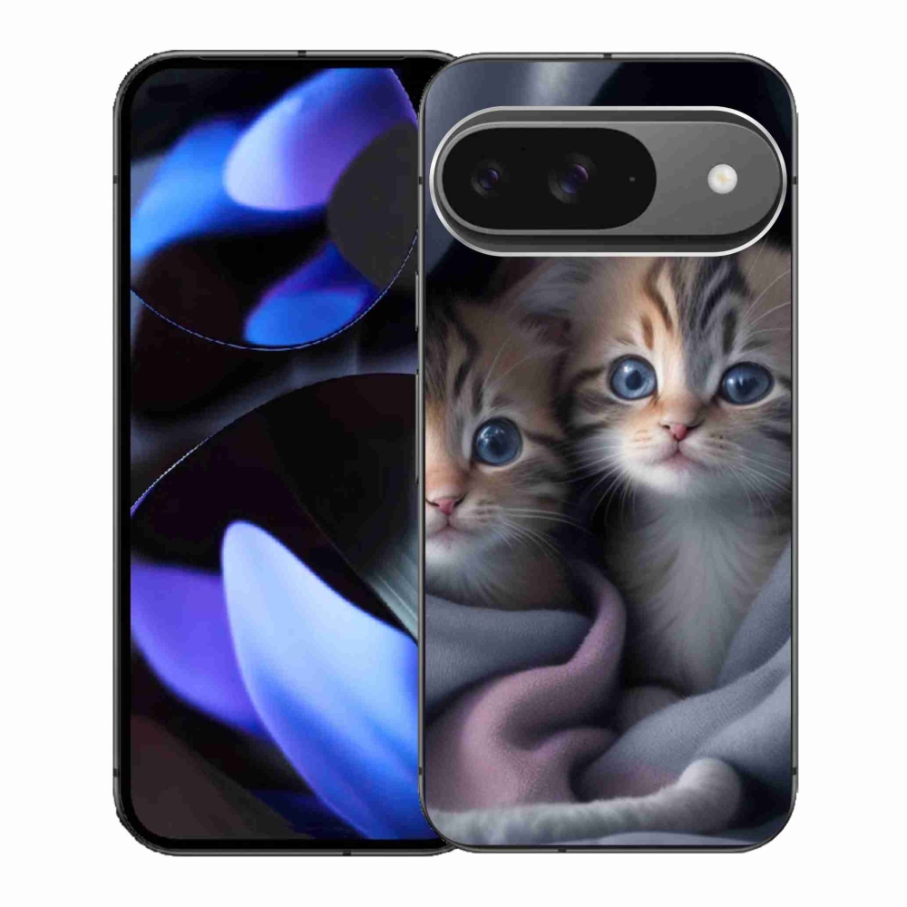Gélový kryt mmCase na Google Pixel 9 - mačacie duo 2