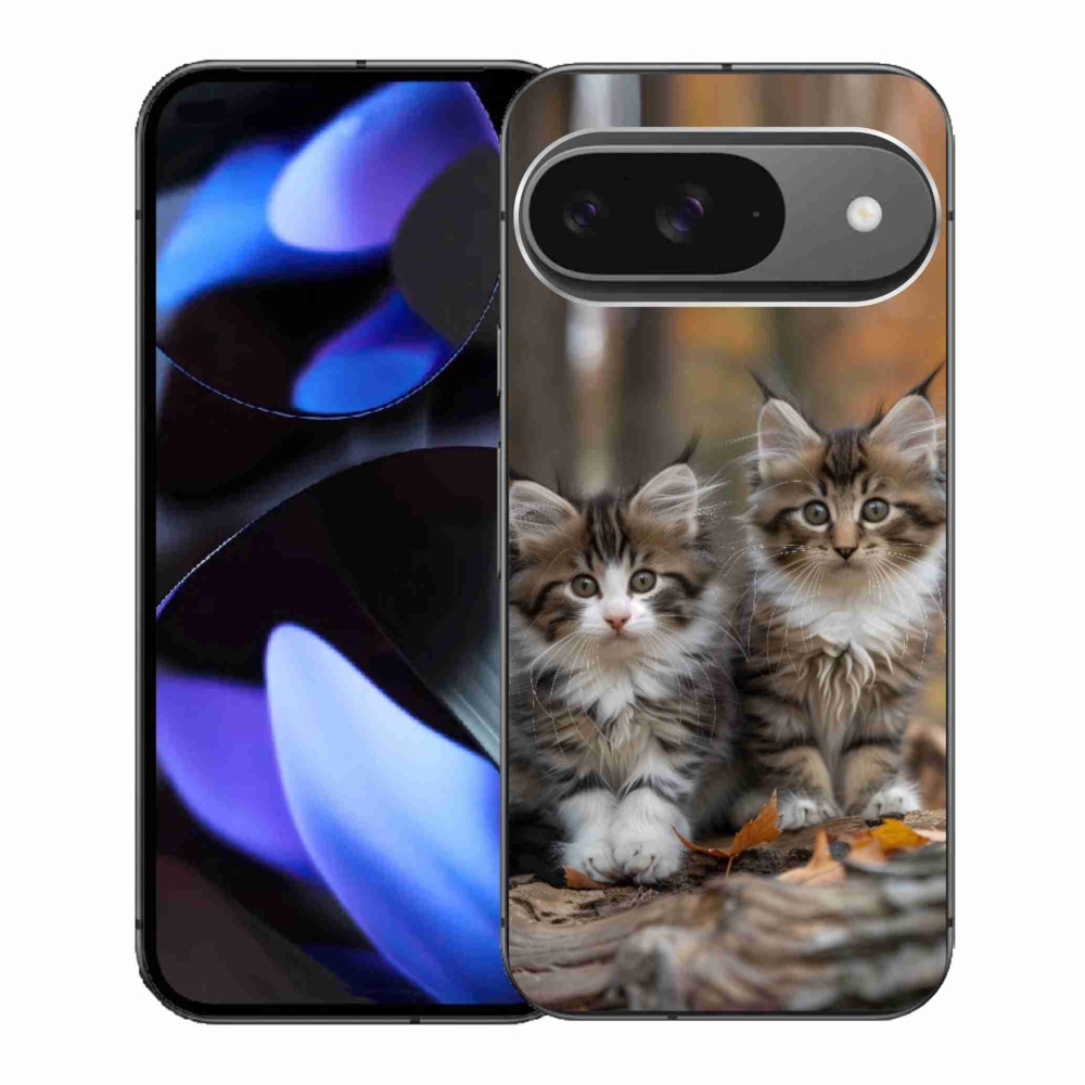 Gélový kryt mmCase na Google Pixel 9 - mačacie duo 3