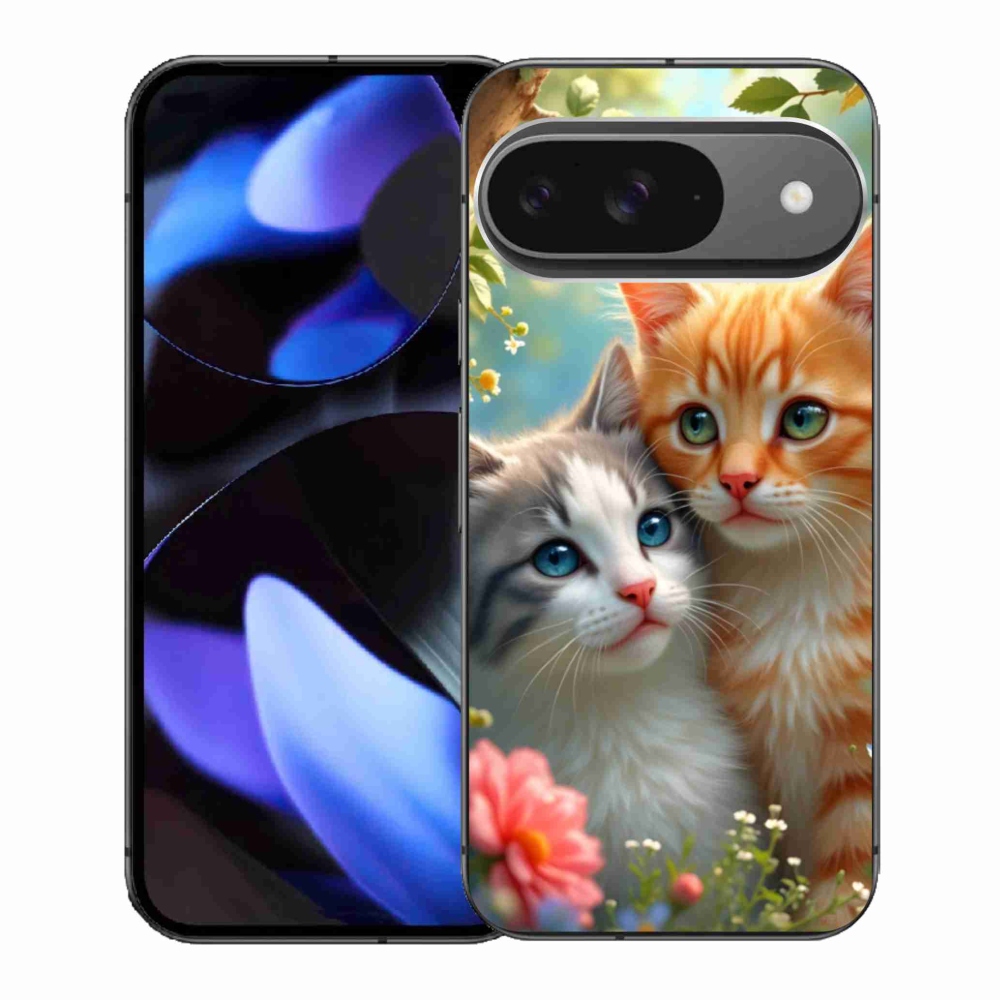 Gélový kryt mmCase na Google Pixel 9 - mačacia láska 2