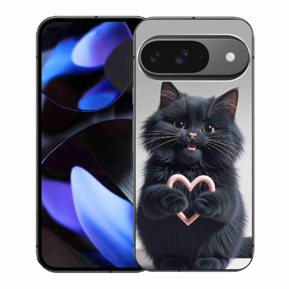 Gélový kryt mmCase na Google Pixel 9 - mačacia láska 3