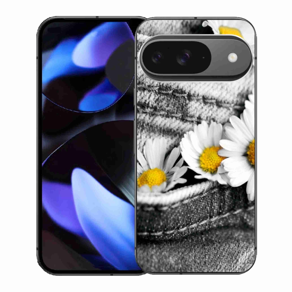 Gélový kryt mmCase na Google Pixel 9 - margarétky