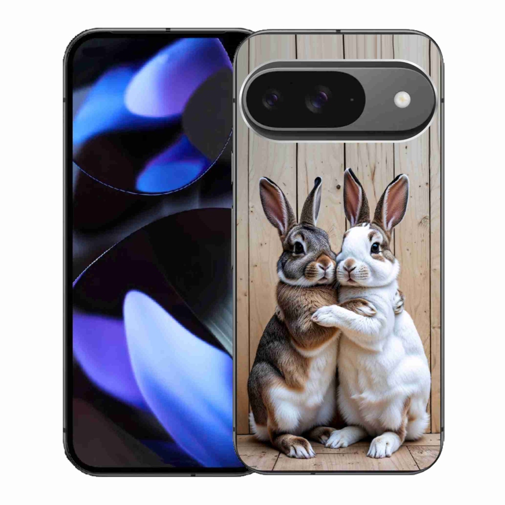 Gélový kryt mmCase na Google Pixel 9 - králičie pár