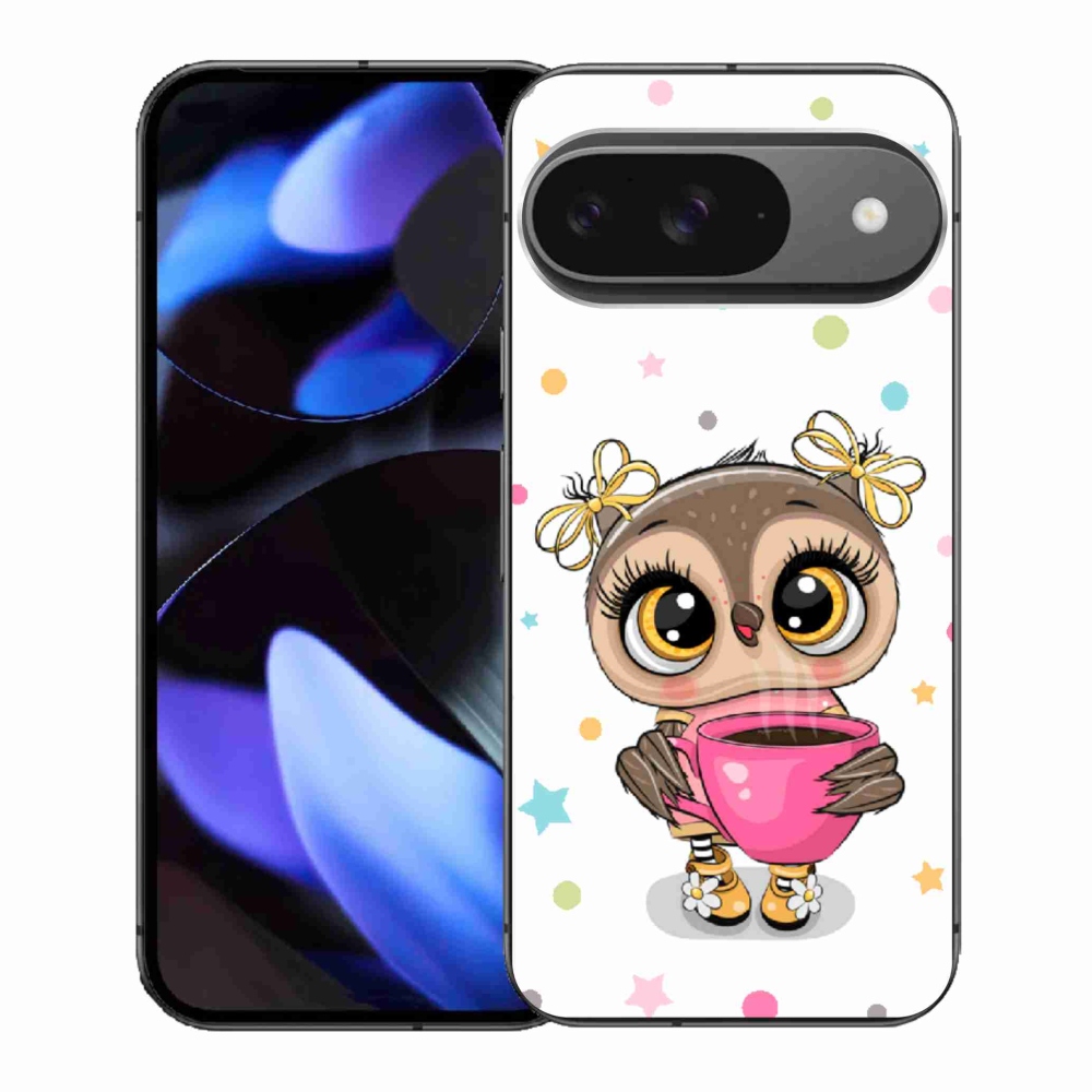 Gélový kryt mmCase na Google Pixel 9 - kreslená sovička