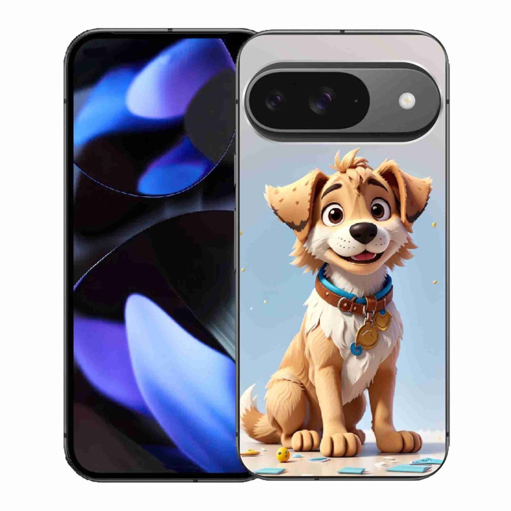 Gélový kryt mmCase na Google Pixel 9 - kreslené šteňa
