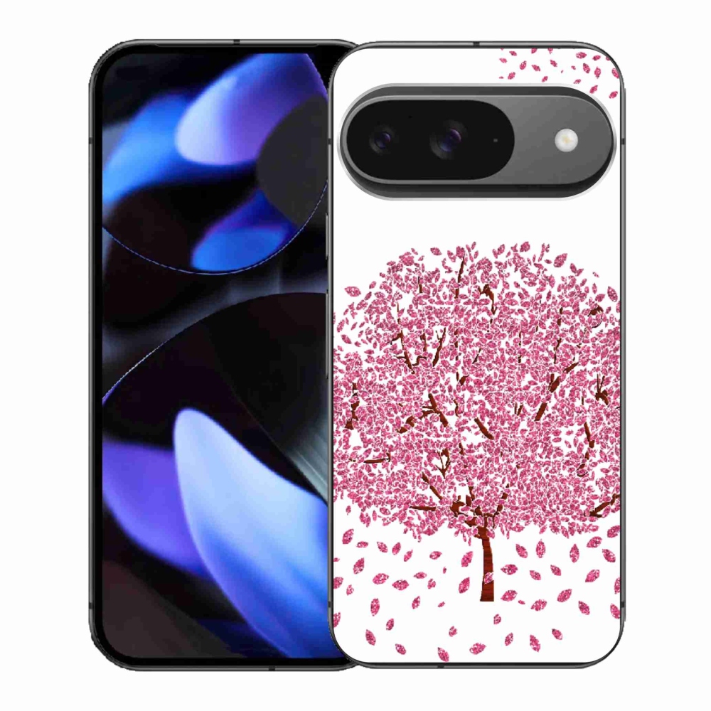 Gélový kryt mmCase na Google Pixel 9 - kreslený strom s listami