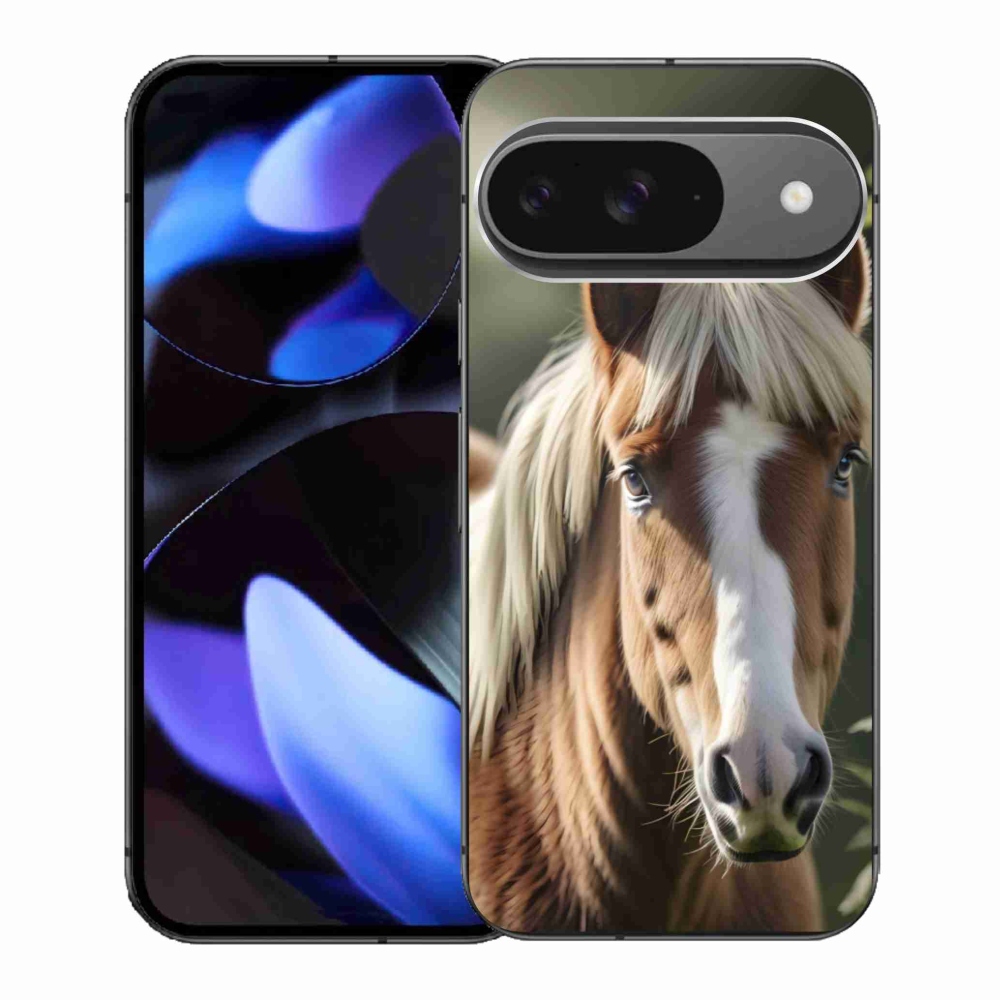 Gélový kryt mmCase na Google Pixel 9 - kôň so svetlou hrivou