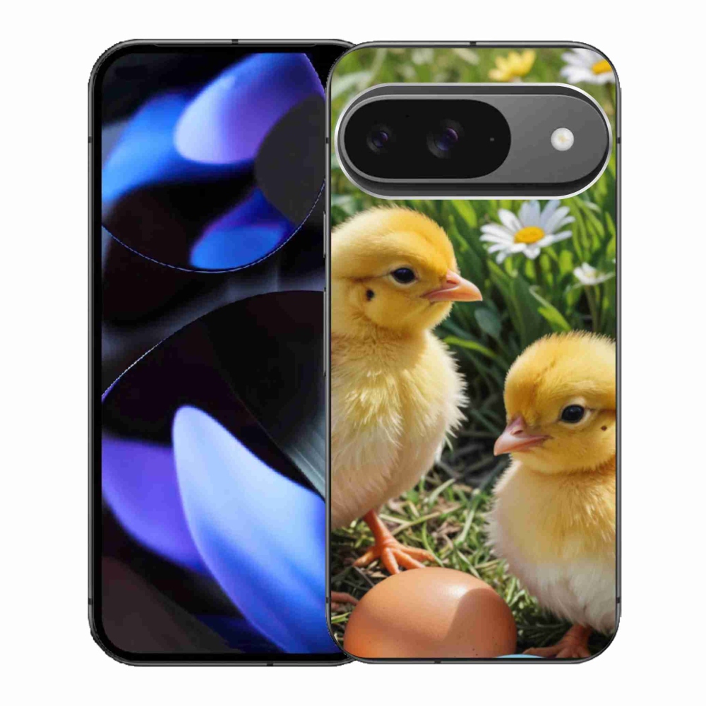 Gélový kryt mmCase na Google Pixel 9 - kuriatka