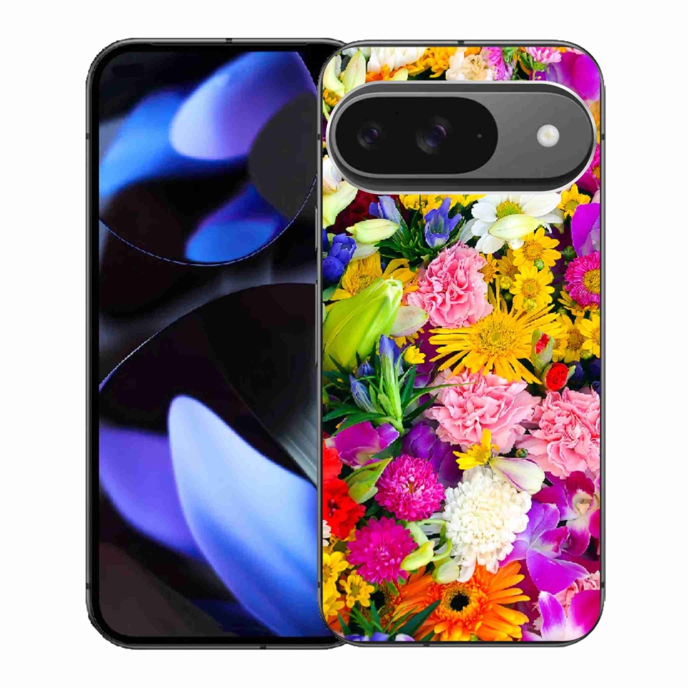 Gélový kryt mmCase na Google Pixel 9 - kvety 12