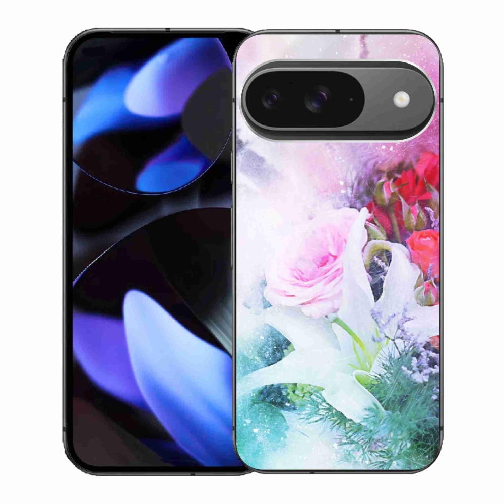 Gélový kryt mmCase na Google Pixel 9 - kvety 4