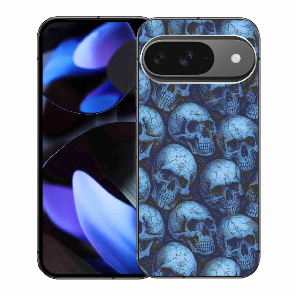 Gélový kryt mmCase na Google Pixel 9 - lebky
