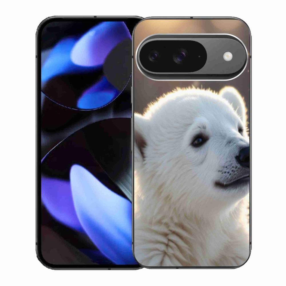 Gélový kryt mmCase na Google Pixel 9 - ľadový medveď