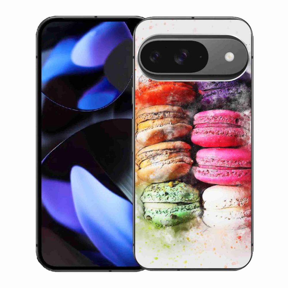 Gélový kryt mmCase na Google Pixel 9 - makrónky