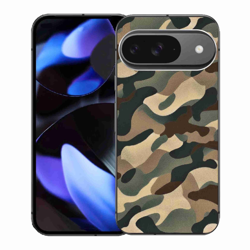 Gélový kryt mmCase na Google Pixel 9 - maskáčový vzor 11