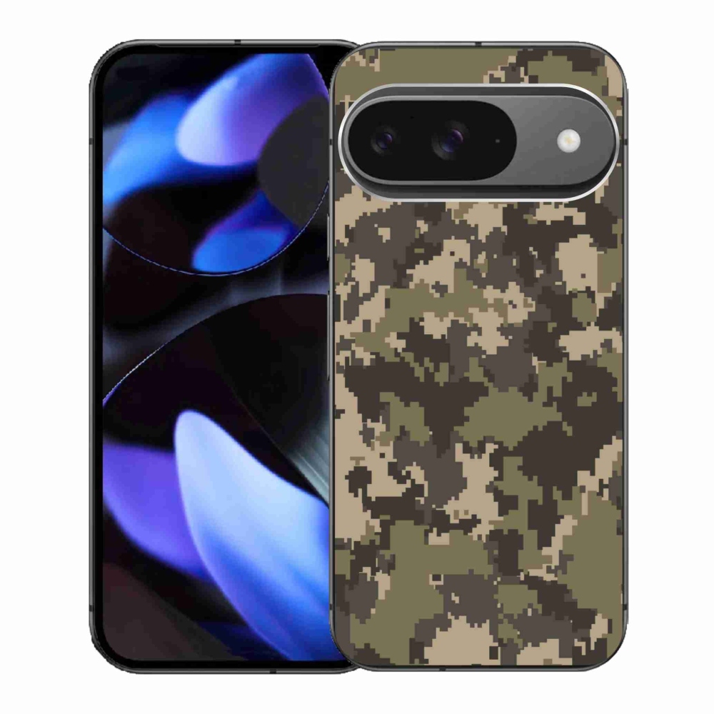 Gélový kryt mmCase na Google Pixel 9 - maskáčový vzor 12