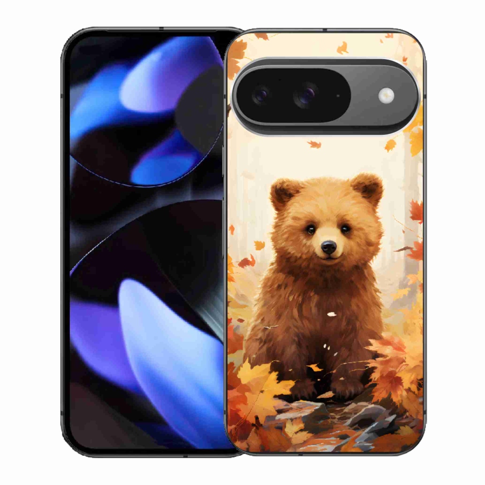 Gélový kryt mmCase na Google Pixel 9 - medveď v lese