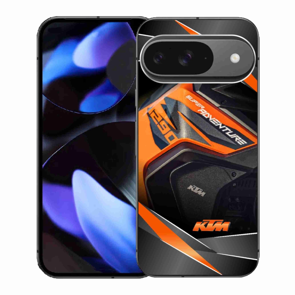 Gélový kryt mmCase na Google Pixel 9 - motorka ktm