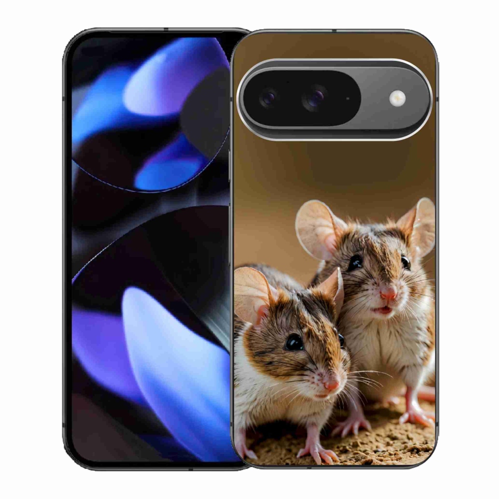 Gélový kryt mmCase na Google Pixel 9 - myší duo