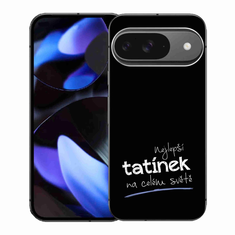 Gélový kryt mmCase na Google Pixel 9 - najlepší otecko 4 čierne pozadie