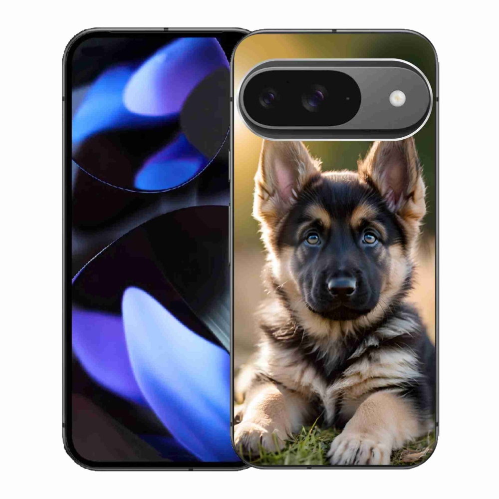 Gélový kryt mmCase na Google Pixel 9 - nemecký ovčiak v prírode