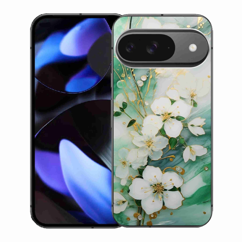 Gélový kryt mmCase na Google Pixel 9 - nežné kvety