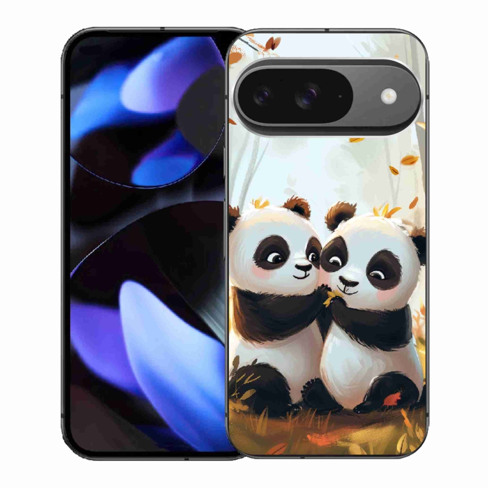 Gélový kryt mmCase na Google Pixel 9 - pandy