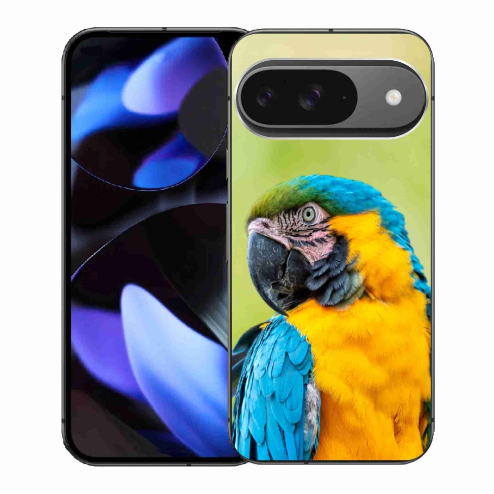 Gélový kryt mmCase na Google Pixel 9 - papagáj ara 2