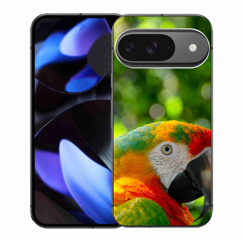 Gélový kryt mmCase na Google Pixel 9 - papagáj ara 3