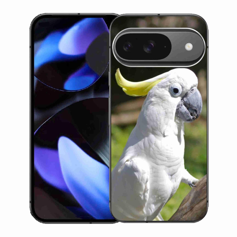 Gélový kryt mmCase na Google Pixel 9 - papagáj kakadu 2