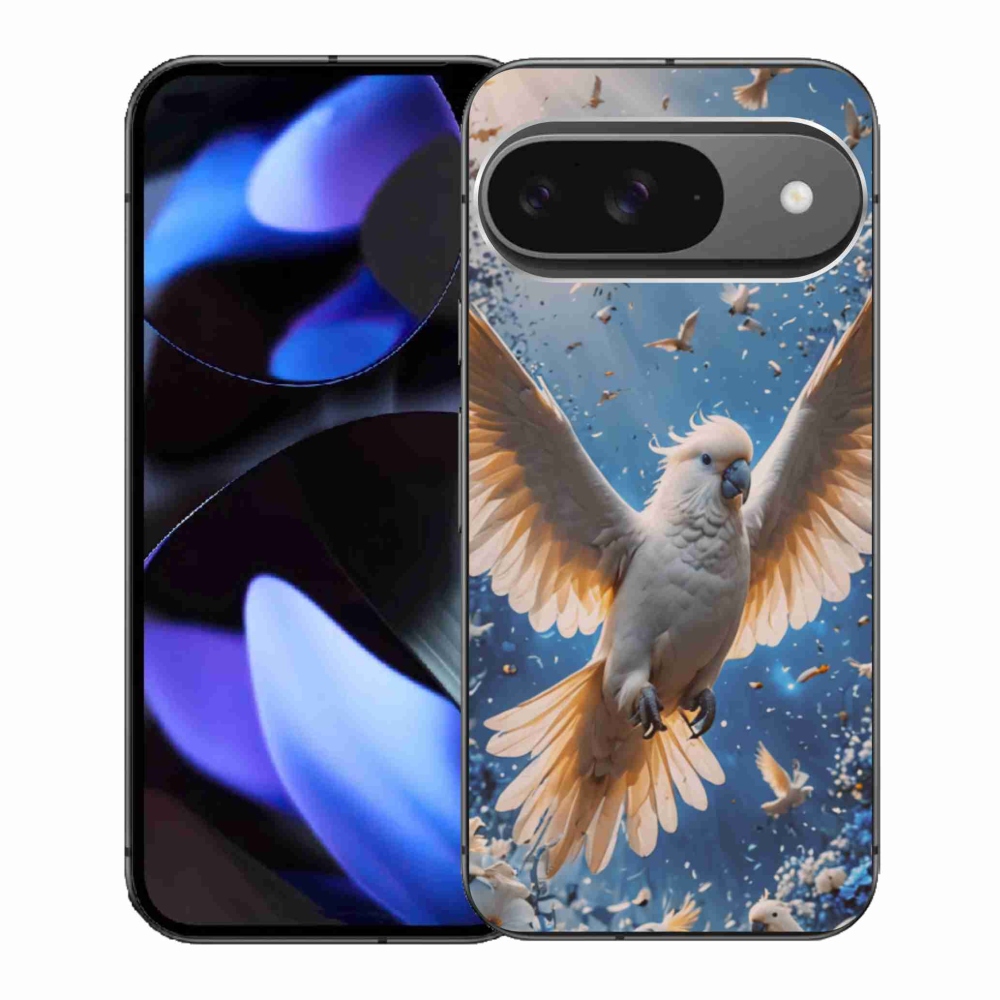 Gélový kryt mmCase na Google Pixel 9 - papagáj kakadu