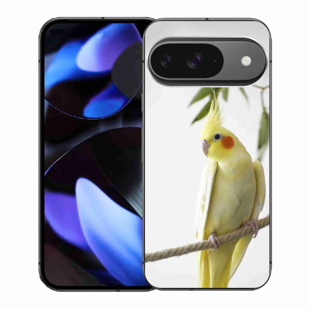 Gélový kryt mmCase na Google Pixel 9 - papagáj korela chocholatá