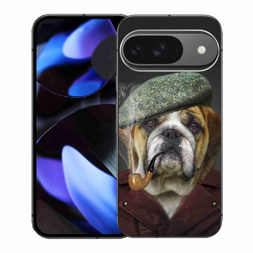 Gélový kryt mmCase na Google Pixel 9 - pes s fajkou
