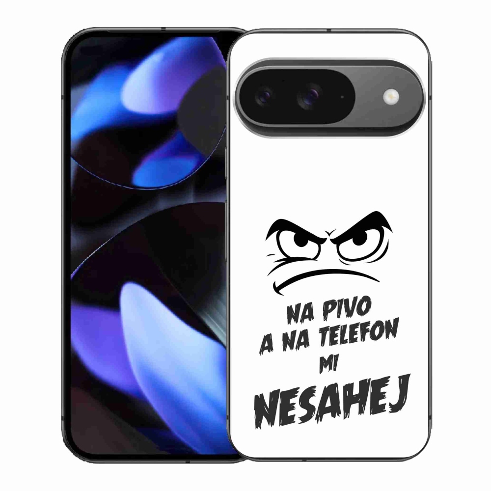 Gélový kryt mmCase na Google Pixel 9 - pivný motív 2 biele pozadie