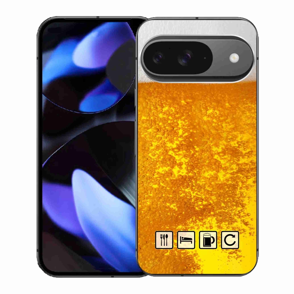 Gélový kryt mmCase na Google Pixel 9 - pivný motív 3