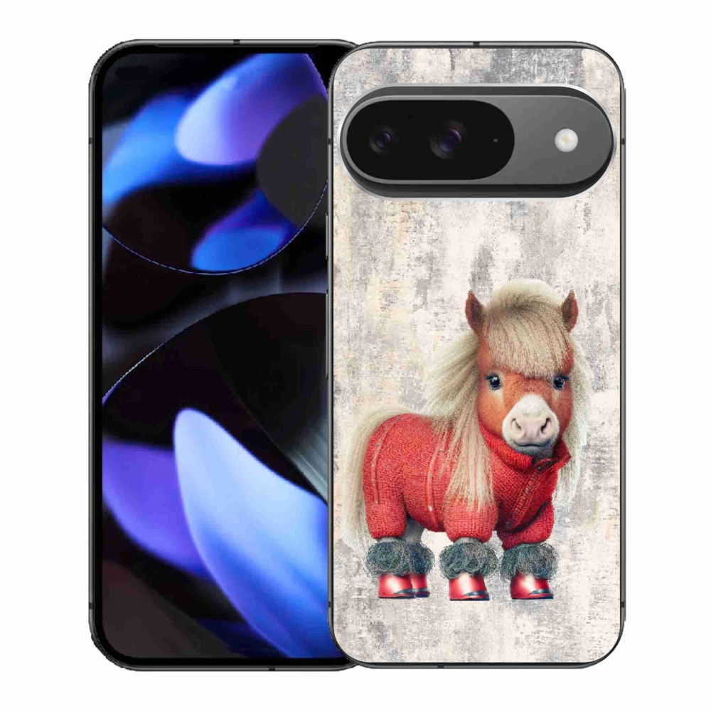 Gélový kryt mmCase na Google Pixel 9 - poník vo svetri