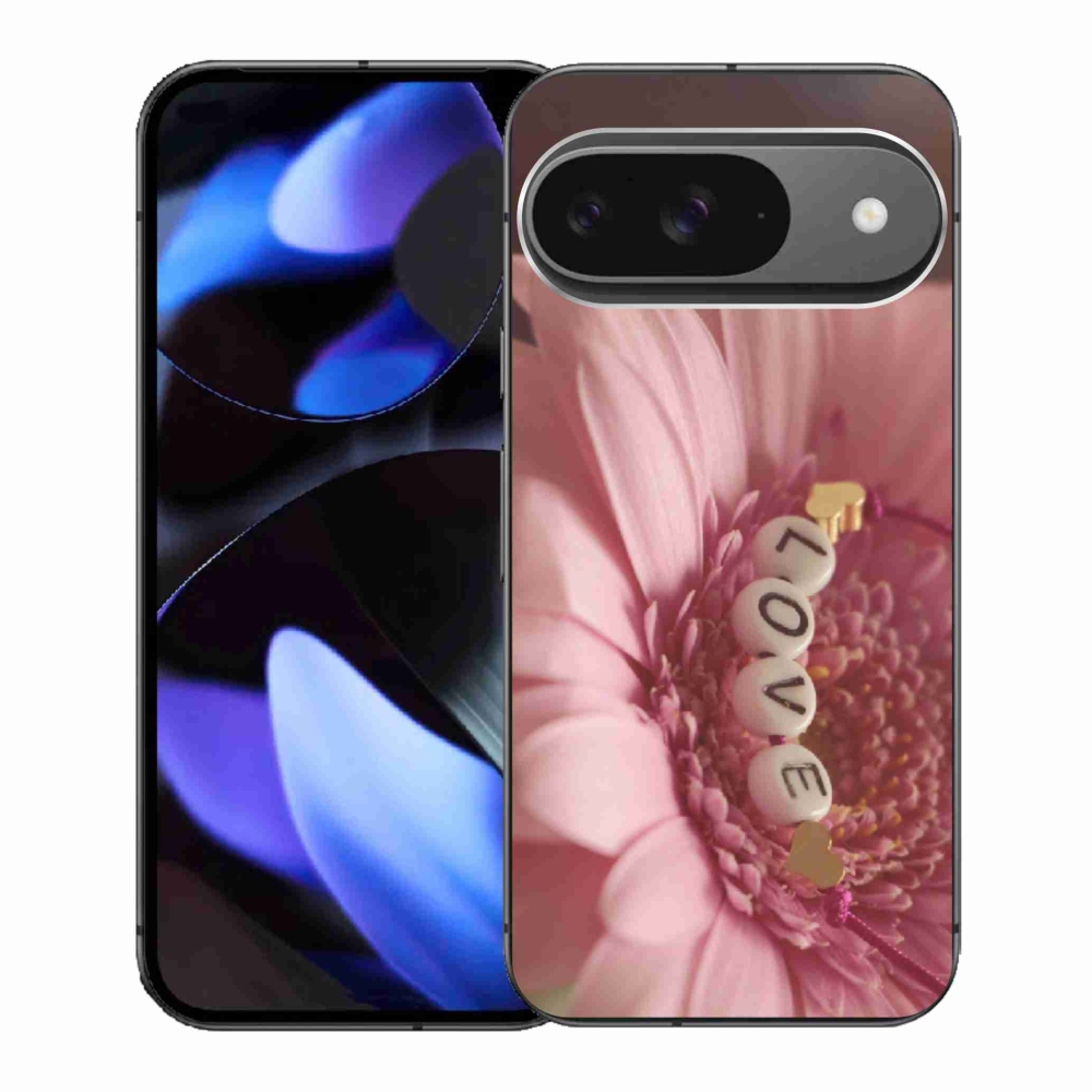 Gélový kryt mmCase na Google Pixel 9 - prívesok love