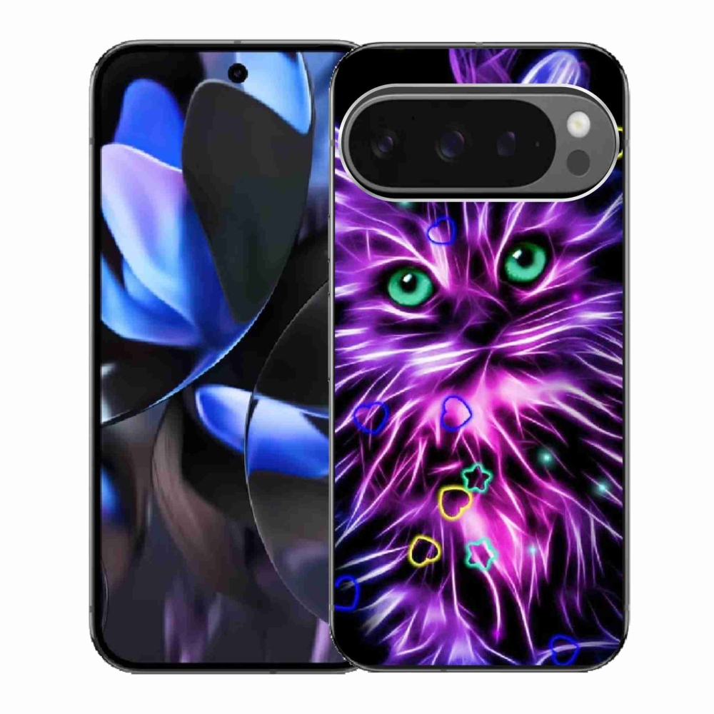 Gélový kryt mmCase na Google Pixel 9 Pro - abstraktná mačka