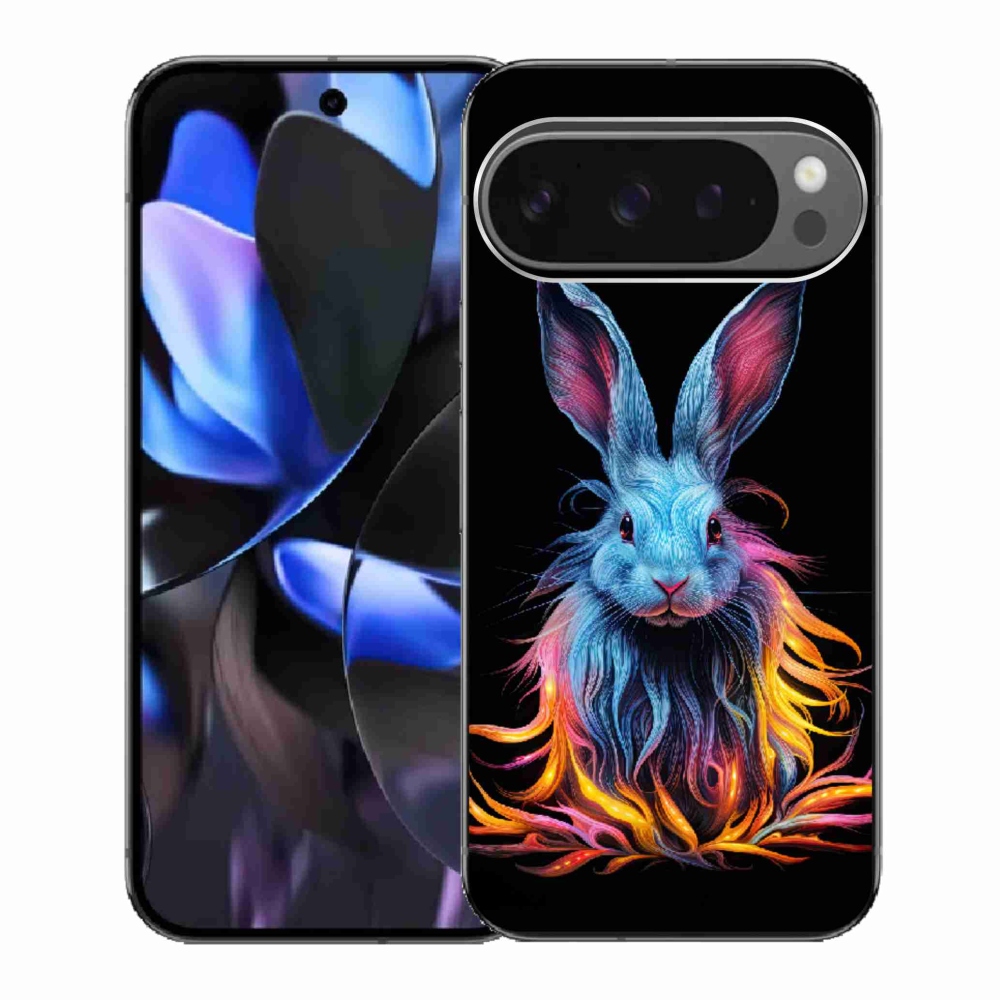 Gélový kryt mmCase na Google Pixel 9 Pro - abstraktný zajac