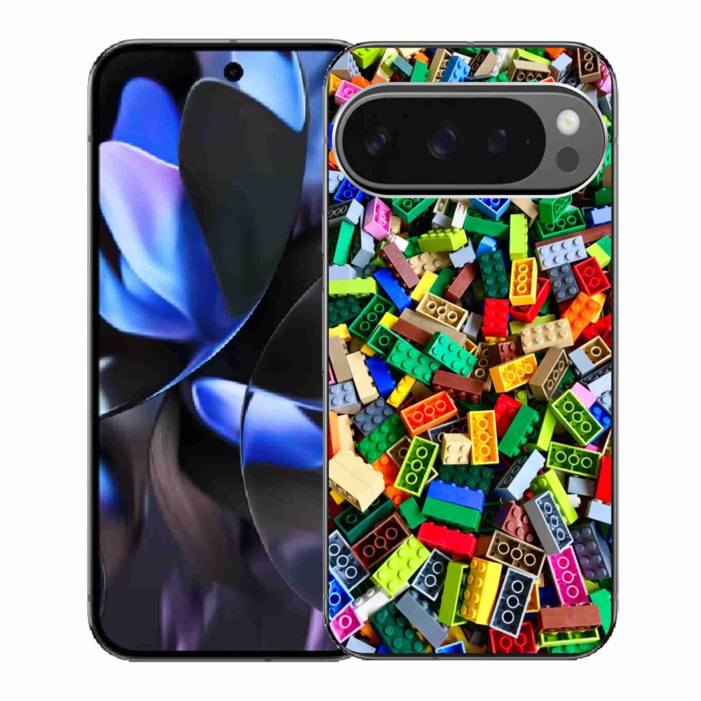 Gélový kryt mmCase na Google Pixel 9 Pro - farebné stavebné kocky